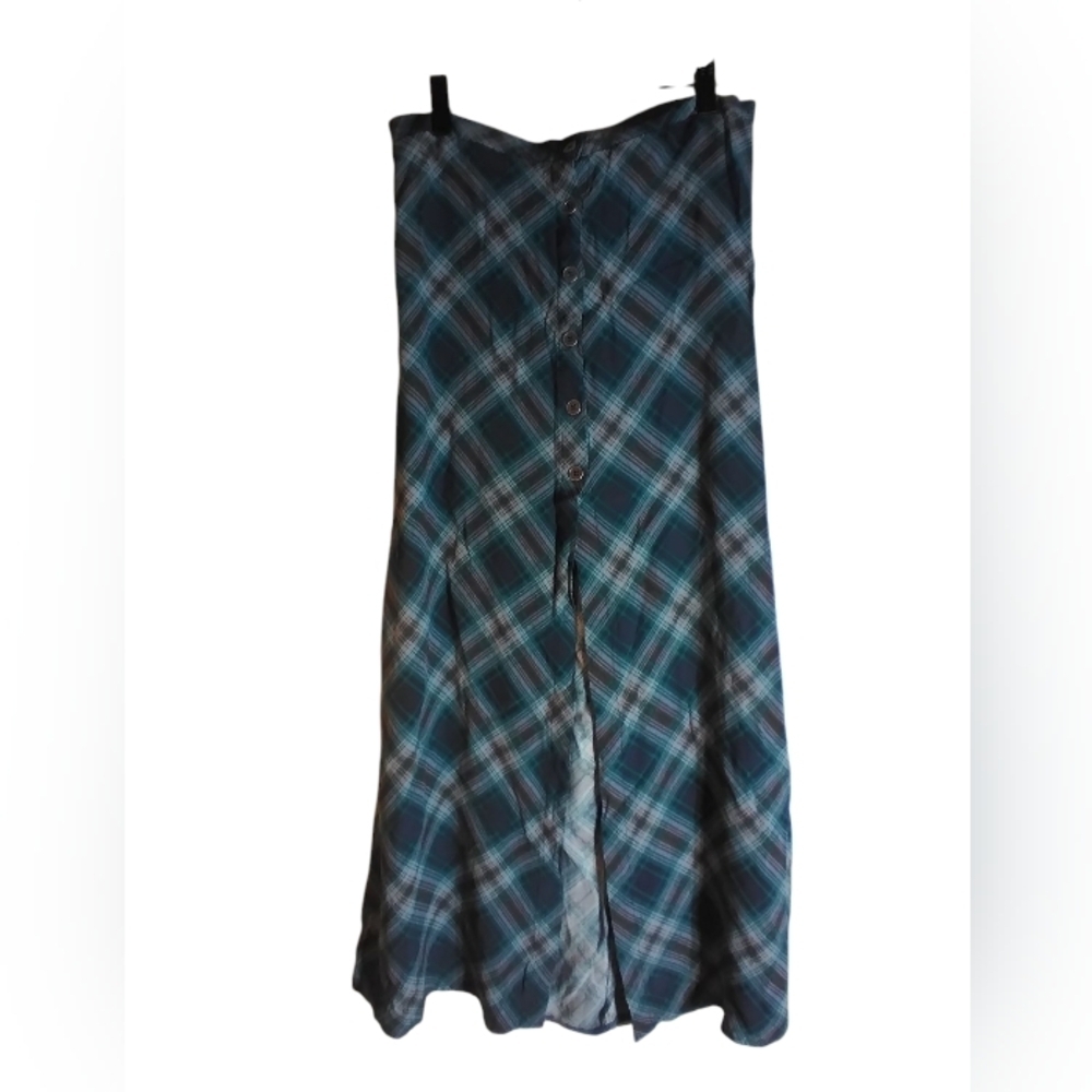 Wild Fable Plaid Button-Down Skirt Size Small Office Resortwear Lagonlook